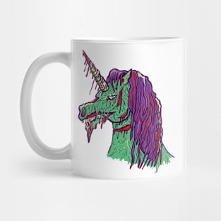 Zombie unicorn illustration Mug